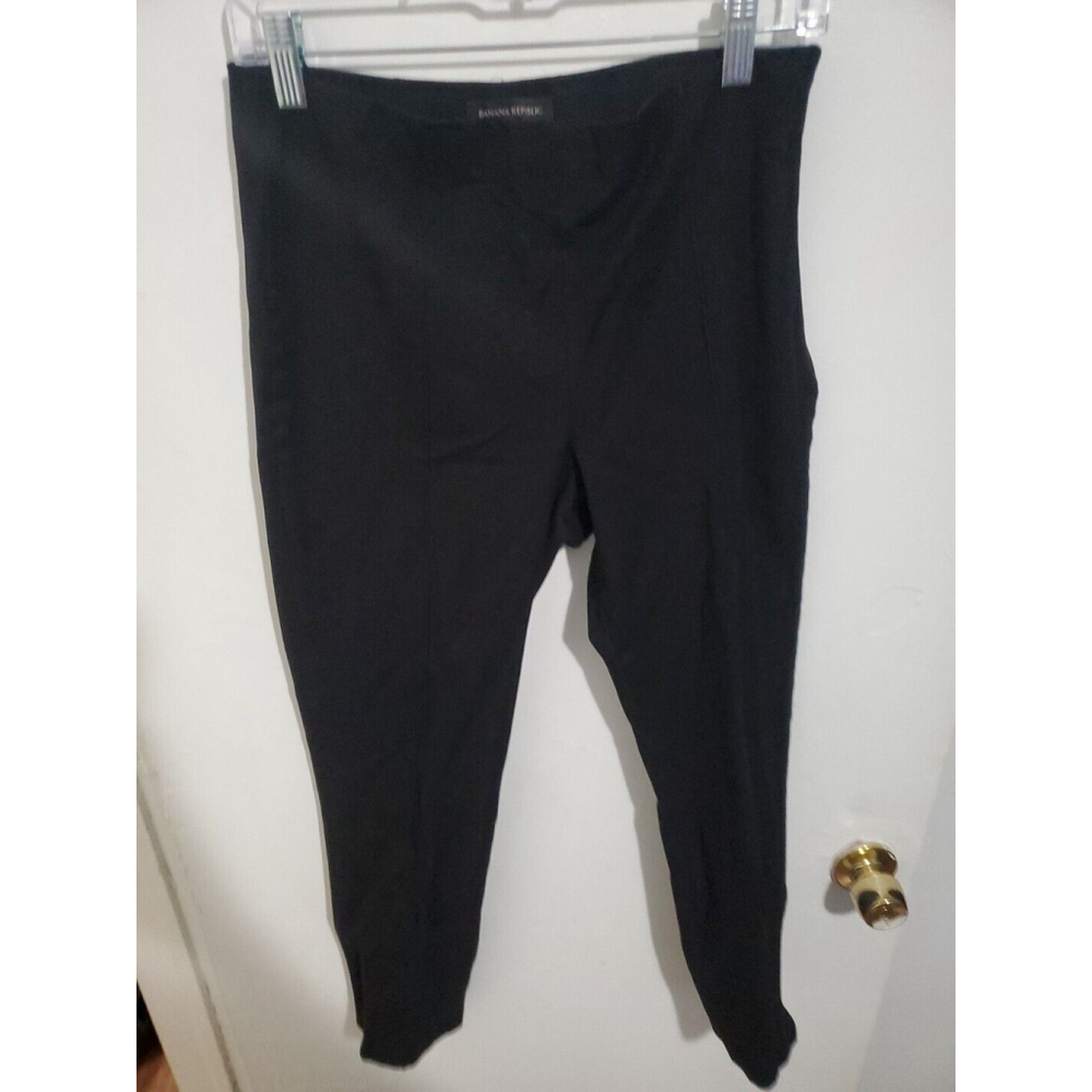Banana Republic Dress Pants Women's 4 Black Wool Blend The Martin Fit Lined